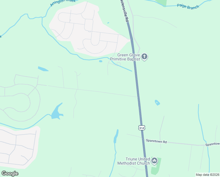 map of restaurants, bars, coffee shops, grocery stores, and more near 9576 Mullens Road in Arrington
