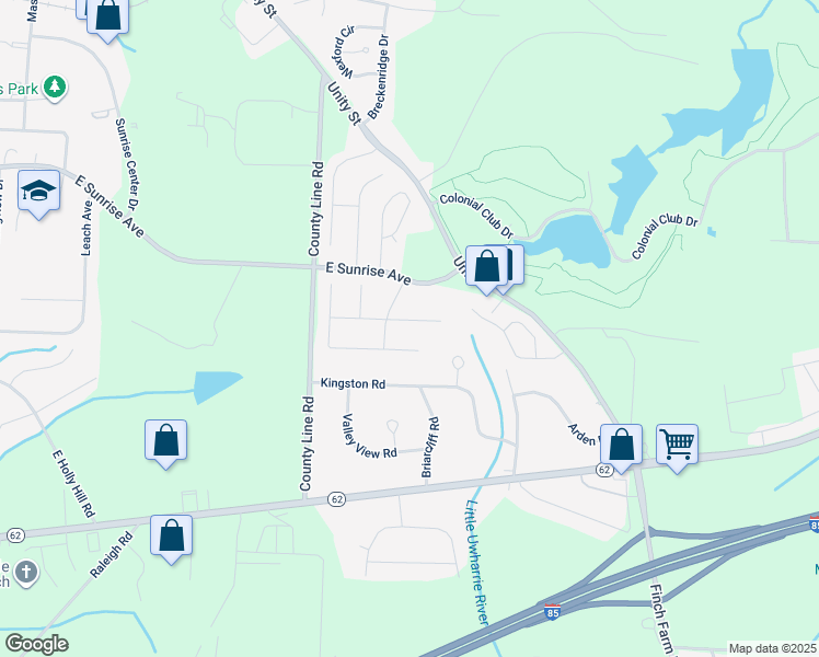 map of restaurants, bars, coffee shops, grocery stores, and more near 7128 Colorado Boulevard in Thomasville