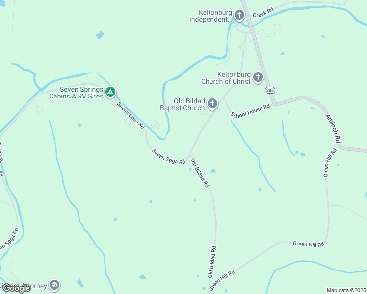 map of restaurants, bars, coffee shops, grocery stores, and more near 732 7 Springs Road in Smithville