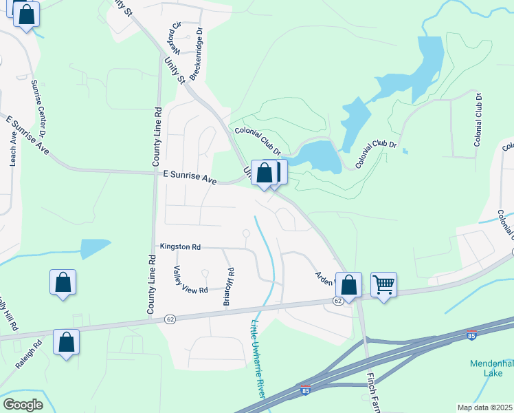 map of restaurants, bars, coffee shops, grocery stores, and more near 7031 Stone Gables Drive in Thomasville
