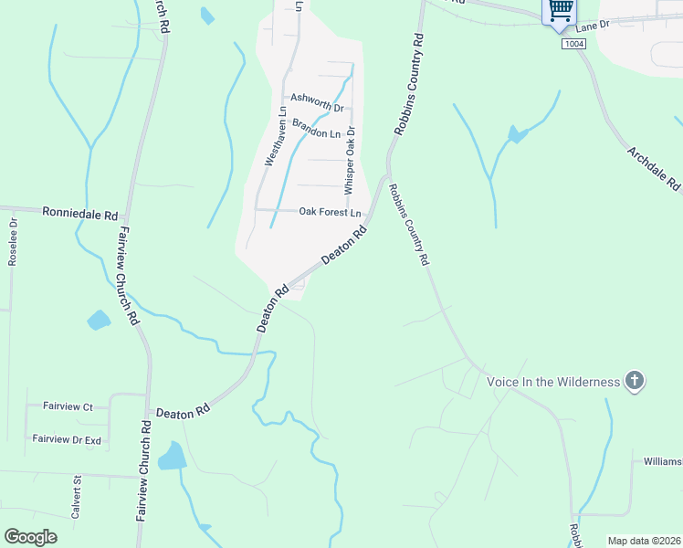 map of restaurants, bars, coffee shops, grocery stores, and more near 4948 Deaton Road in Trinity