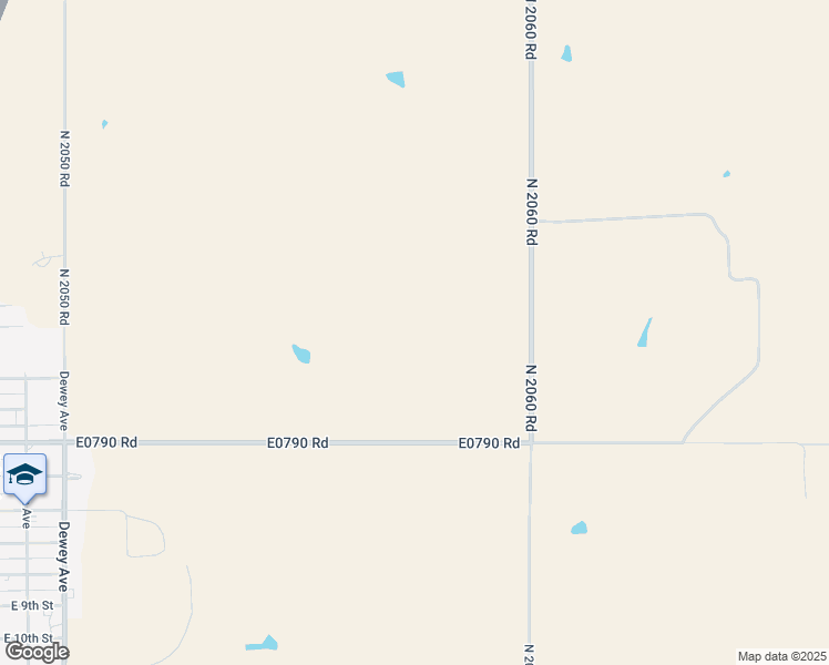 map of restaurants, bars, coffee shops, grocery stores, and more near 1419 East Fourth Street in Leedey