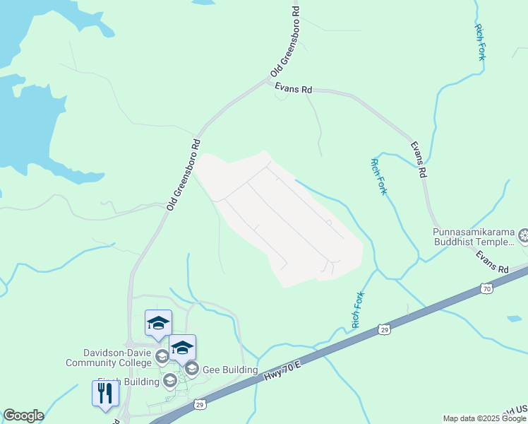 map of restaurants, bars, coffee shops, grocery stores, and more near 182 Walker Boulevard in Thomasville