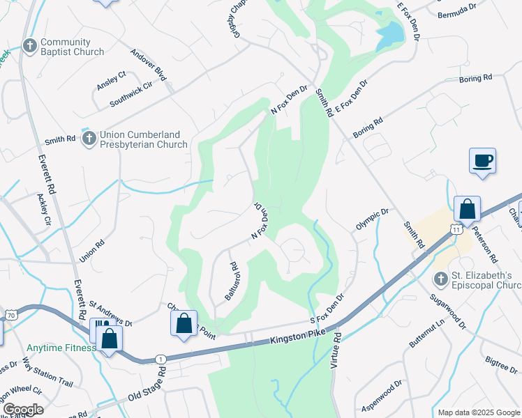 North Fox Den Drive, Farragut TN Walk Score