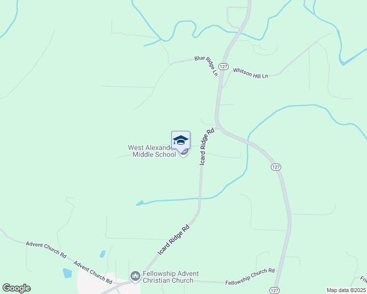 map of restaurants, bars, coffee shops, grocery stores, and more near 85 Bulldog Lane in Township of Taylorsville