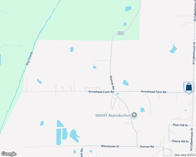 map of restaurants, bars, coffee shops, grocery stores, and more near 2517 Arrowhead Farm Road in Jonesboro