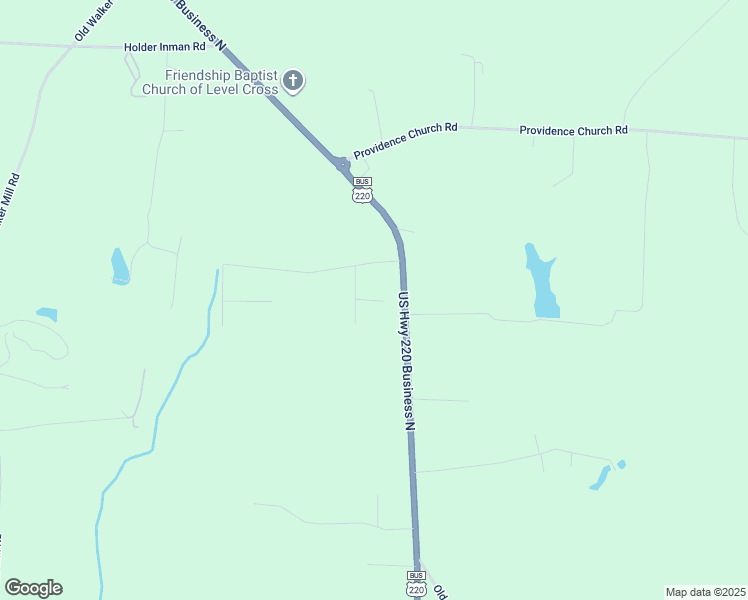 map of restaurants, bars, coffee shops, grocery stores, and more near Poplar Bend Court in Randolph County