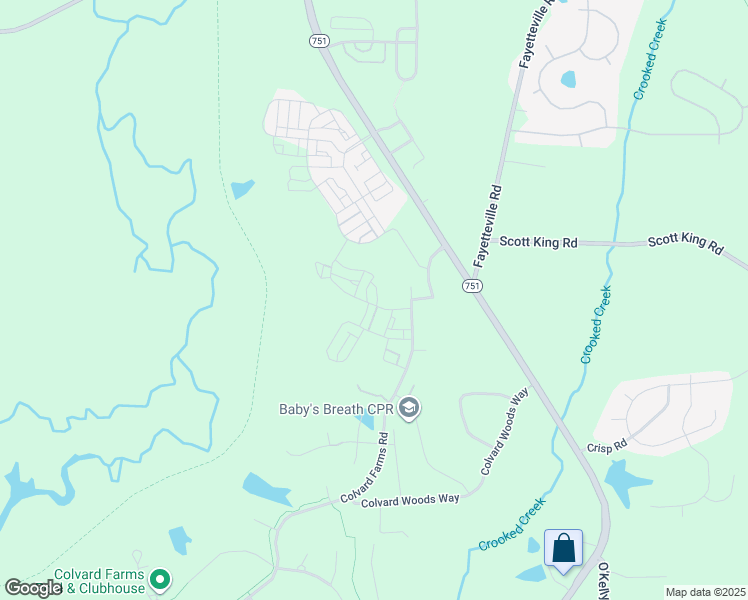 map of restaurants, bars, coffee shops, grocery stores, and more near 1100 Kentlands Dr in Durham