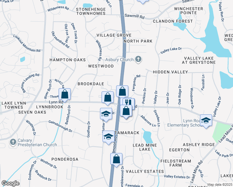 map of restaurants, bars, coffee shops, grocery stores, and more near in Wake County