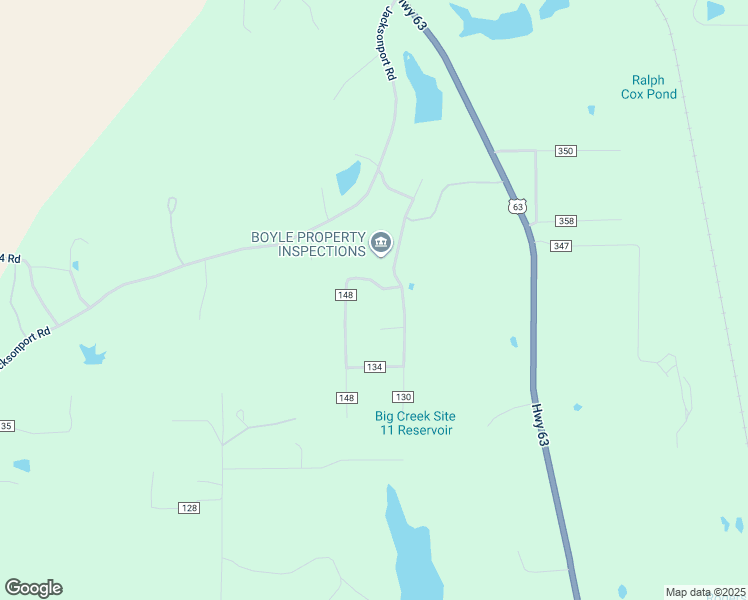 map of restaurants, bars, coffee shops, grocery stores, and more near 59 County Road 148 in Bono