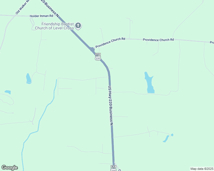 map of restaurants, bars, coffee shops, grocery stores, and more near Poplar Bend Court in Randolph County