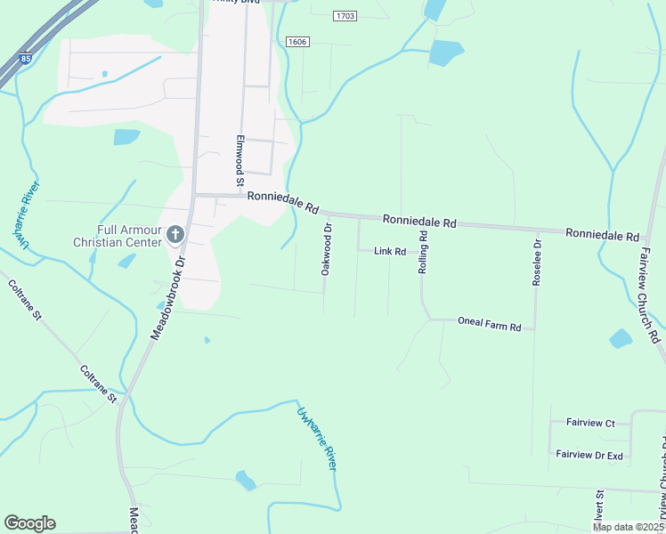 map of restaurants, bars, coffee shops, grocery stores, and more near 4718 Oakwood Drive in Trinity