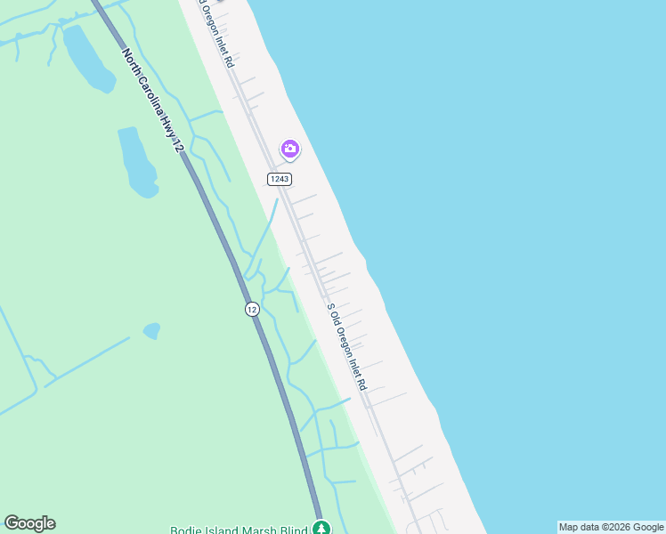 map of restaurants, bars, coffee shops, grocery stores, and more near 9329 South Old Oregon Inlet Road in Nags Head