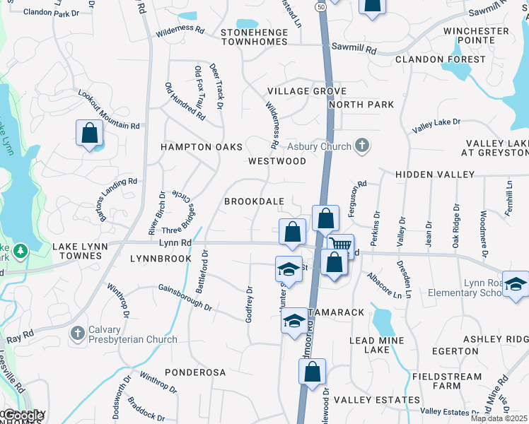 map of restaurants, bars, coffee shops, grocery stores, and more near 6904 Wilderness Road in Raleigh