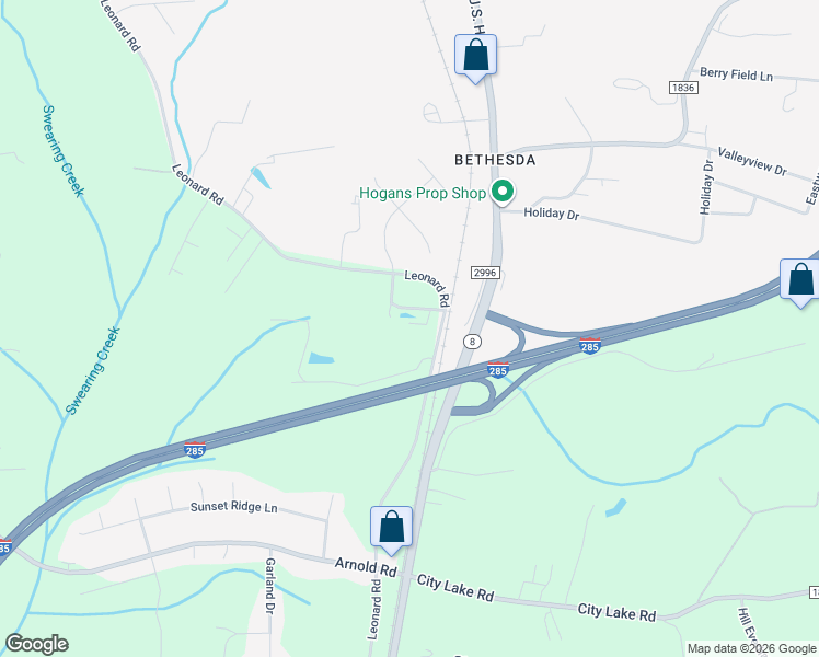 map of restaurants, bars, coffee shops, grocery stores, and more near 210 Pine Park Drive in Lexington