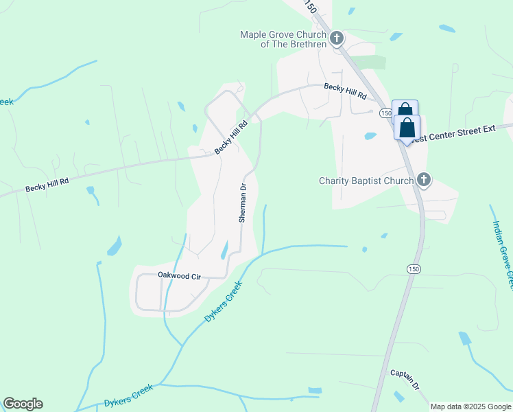 map of restaurants, bars, coffee shops, grocery stores, and more near 431 Sherman Drive in Lexington