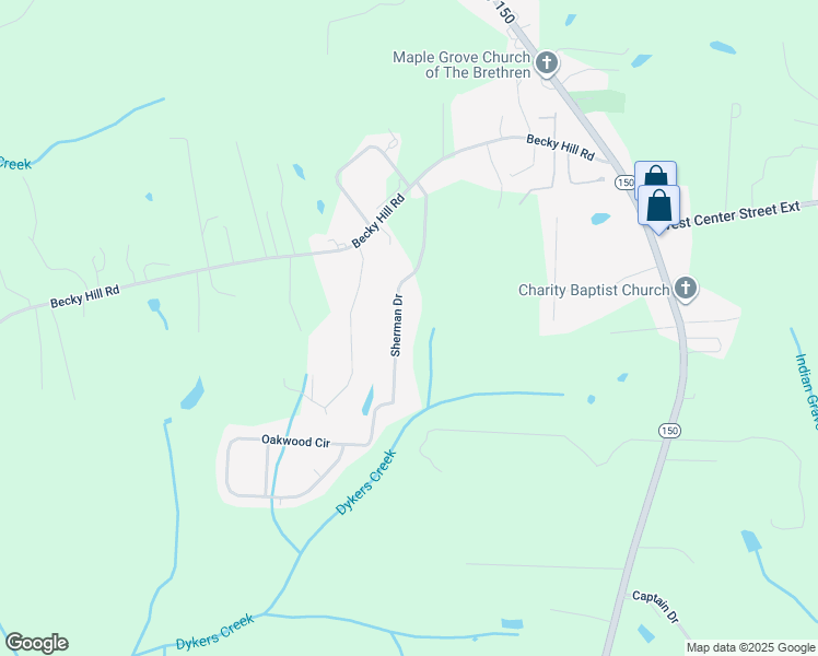 map of restaurants, bars, coffee shops, grocery stores, and more near 431 Sherman Drive in Lexington