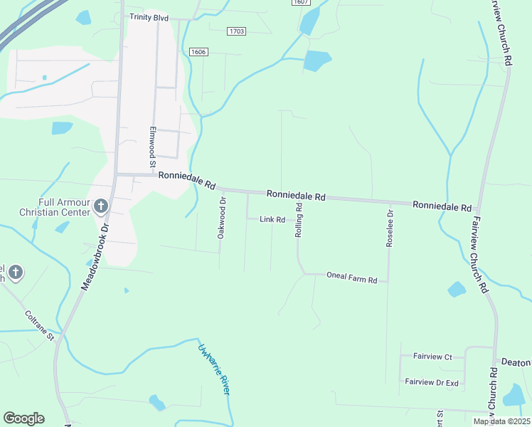 map of restaurants, bars, coffee shops, grocery stores, and more near 5270 Link Road in Trinity