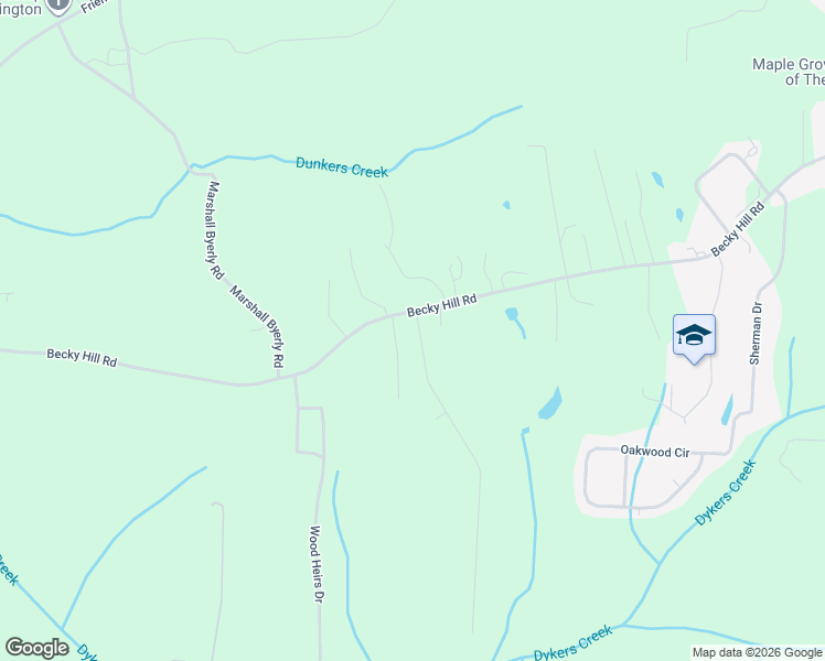 map of restaurants, bars, coffee shops, grocery stores, and more near 1433 Becky Hill Road in Lexington