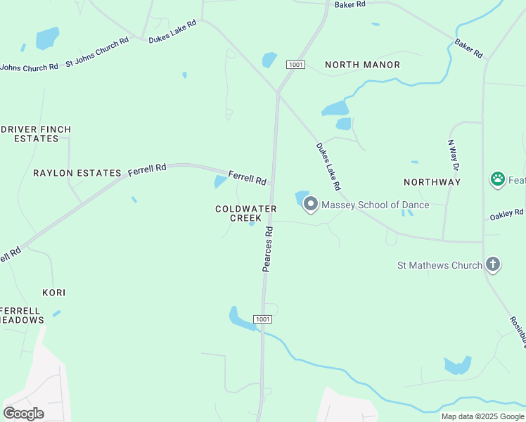 map of restaurants, bars, coffee shops, grocery stores, and more near 1821 Pearces Road in Zebulon