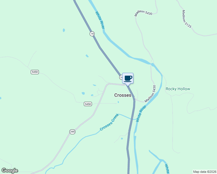 map of restaurants, bars, coffee shops, grocery stores, and more near 5224 Highway 295 in Elkins