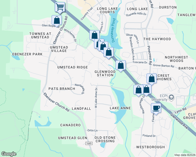 map of restaurants, bars, coffee shops, grocery stores, and more near 8316 Tassel Court in Raleigh