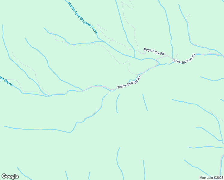 map of restaurants, bars, coffee shops, grocery stores, and more near Yellow Springs Road in Cosby