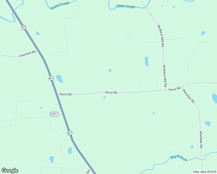 map of restaurants, bars, coffee shops, grocery stores, and more near 8427 Perry Road in Graham