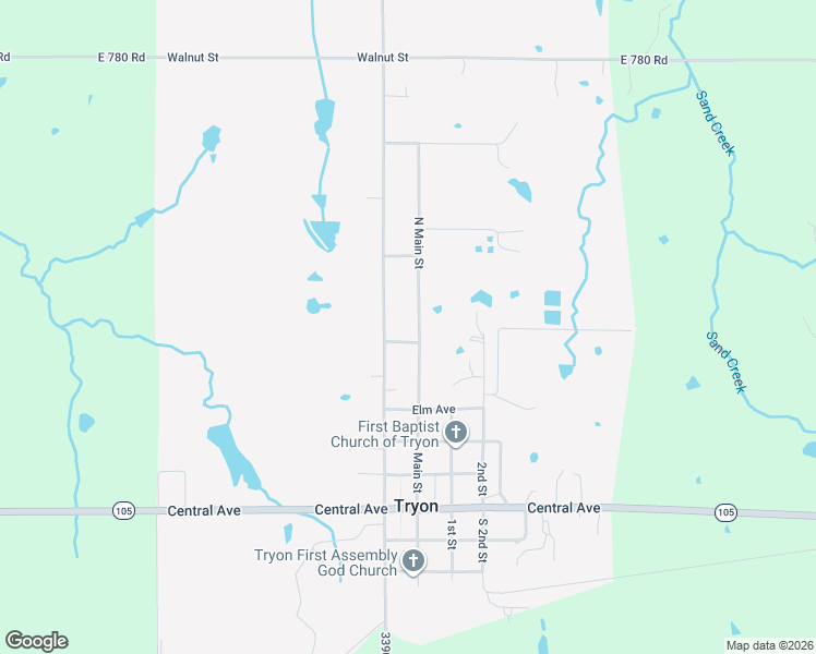 map of restaurants, bars, coffee shops, grocery stores, and more near 511 North Main Street in Tryon