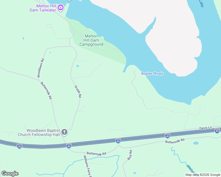 map of restaurants, bars, coffee shops, grocery stores, and more near 1867 Grubb Road in Lenoir City
