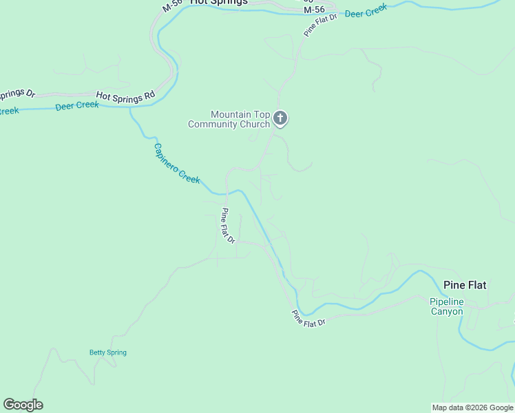 map of restaurants, bars, coffee shops, grocery stores, and more near 1736 S Newcomb St in California Hot Springs