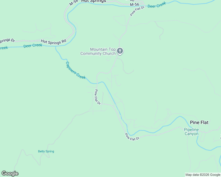 map of restaurants, bars, coffee shops, grocery stores, and more near 1736 S Newcomb St in California Hot Springs