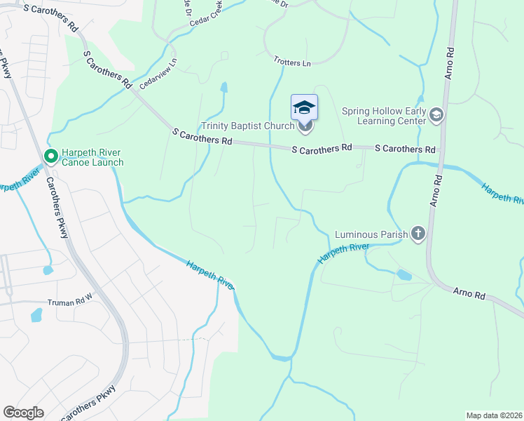 map of restaurants, bars, coffee shops, grocery stores, and more near 4505 Hyannis Court in Franklin