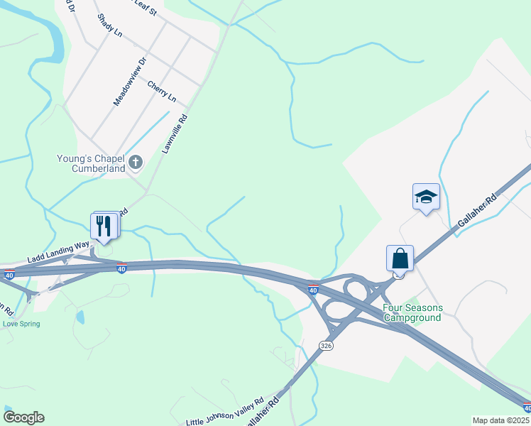map of restaurants, bars, coffee shops, grocery stores, and more near 111 Kidwell Lane in Kingston