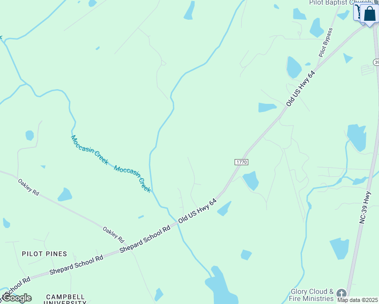 map of restaurants, bars, coffee shops, grocery stores, and more near 130 Fedley Forest Road in Zebulon