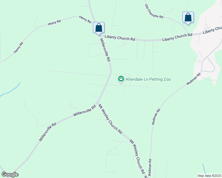 map of restaurants, bars, coffee shops, grocery stores, and more near 42 Allendale Drive in Taylorsville