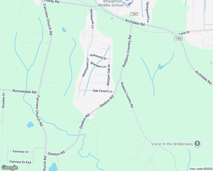 map of restaurants, bars, coffee shops, grocery stores, and more near 100 Treetop Court in Trinity