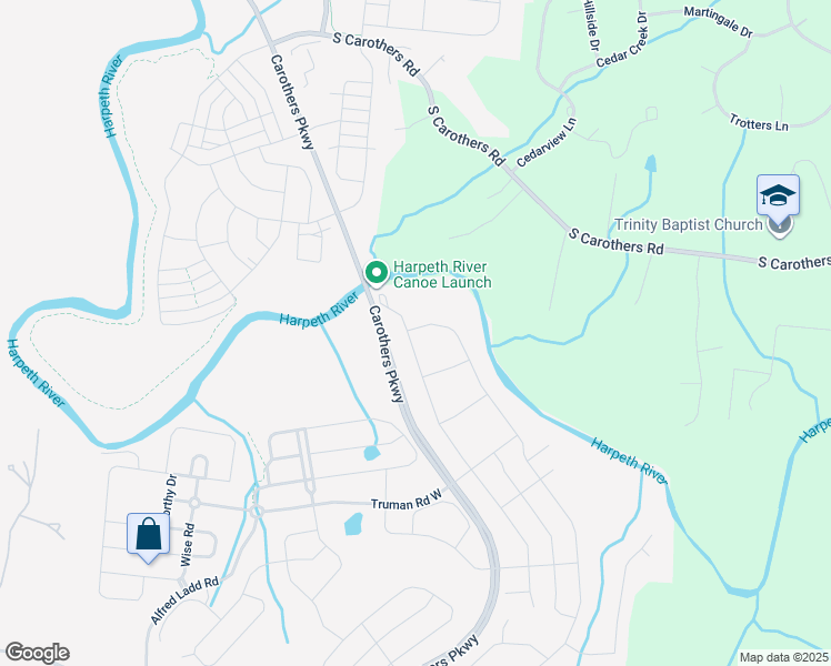 map of restaurants, bars, coffee shops, grocery stores, and more near 2049 Beamon Drive in Franklin