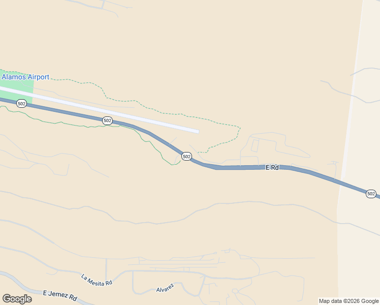 map of restaurants, bars, coffee shops, grocery stores, and more near 95 Entrada Drive in Los Alamos