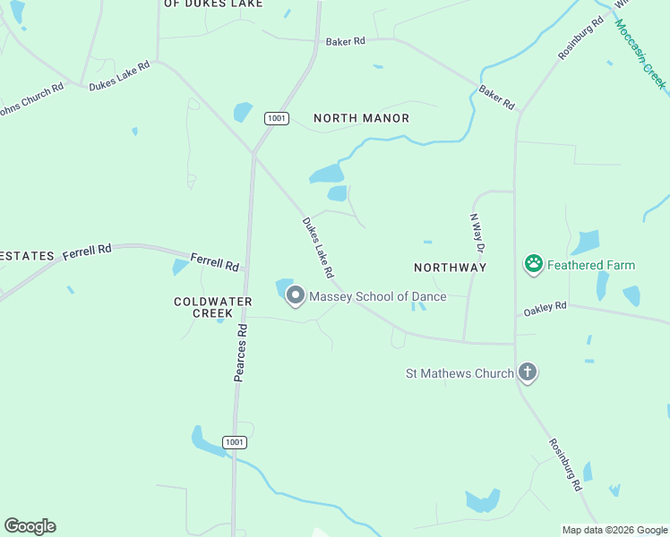 map of restaurants, bars, coffee shops, grocery stores, and more near 9533 Dukes Lake Road in Zebulon