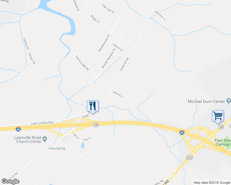 map of restaurants, bars, coffee shops, grocery stores, and more near 111 Kidwell Lane in Kingston