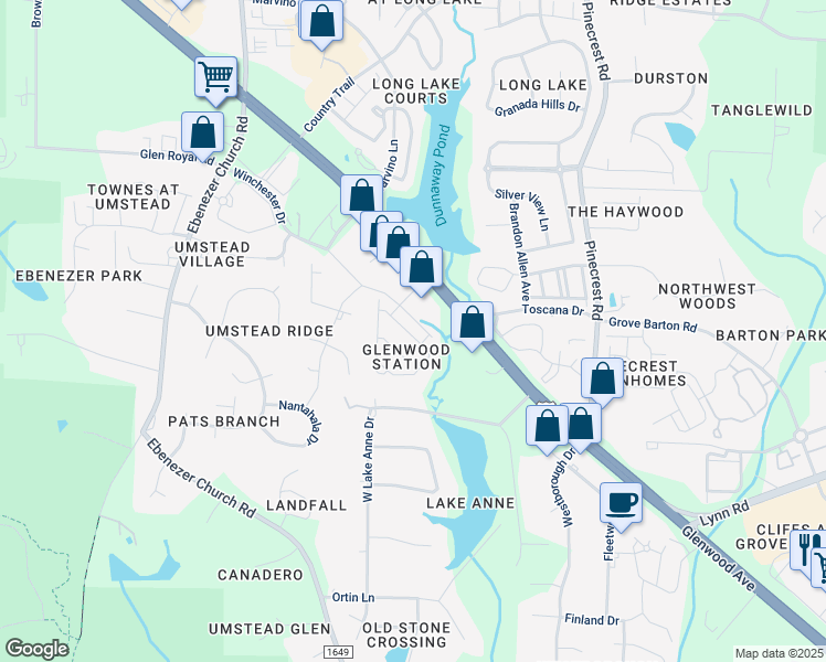 map of restaurants, bars, coffee shops, grocery stores, and more near 8332 Primanti Boulevard in Raleigh