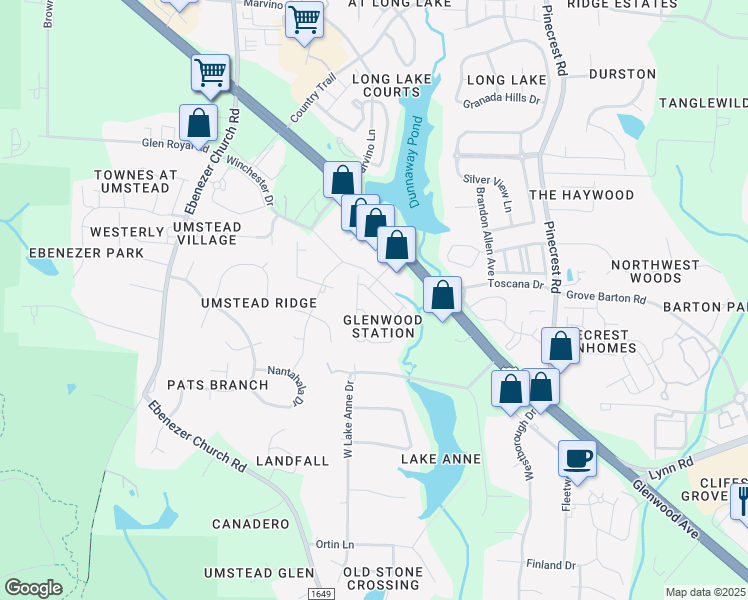 map of restaurants, bars, coffee shops, grocery stores, and more near 8349 Primanti Boulevard in Raleigh