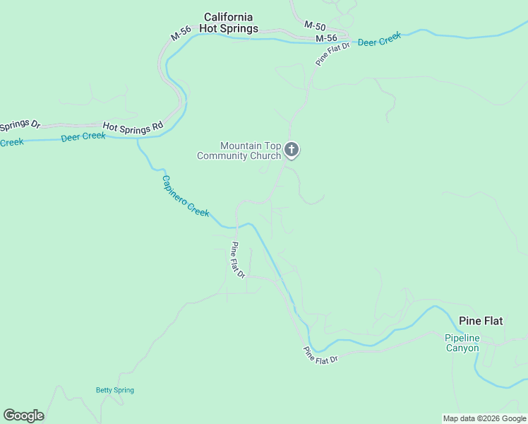 map of restaurants, bars, coffee shops, grocery stores, and more near 160 Spring Walk Drive in California Hot Springs