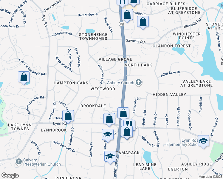 map of restaurants, bars, coffee shops, grocery stores, and more near 6702 Tattershale Court in Raleigh