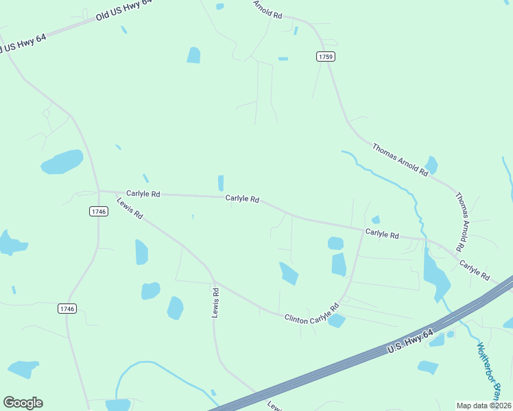 map of restaurants, bars, coffee shops, grocery stores, and more near 280 Carlyle Road in Zebulon