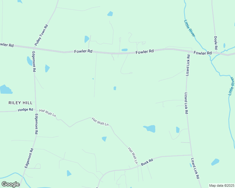 map of restaurants, bars, coffee shops, grocery stores, and more near 7439 Buck Road in Wendell
