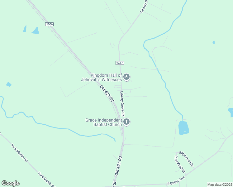 map of restaurants, bars, coffee shops, grocery stores, and more near John Marsh Road in Liberty