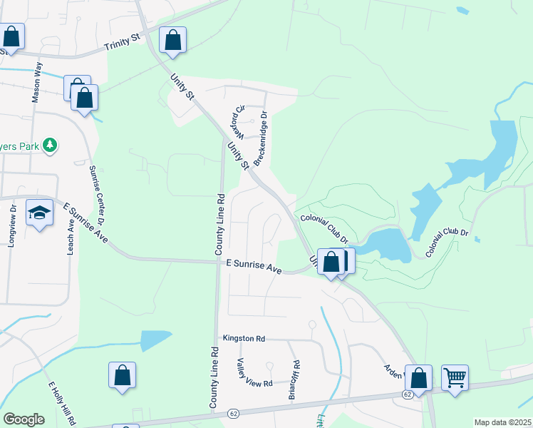 map of restaurants, bars, coffee shops, grocery stores, and more near 133 Maryland Drive in Thomasville