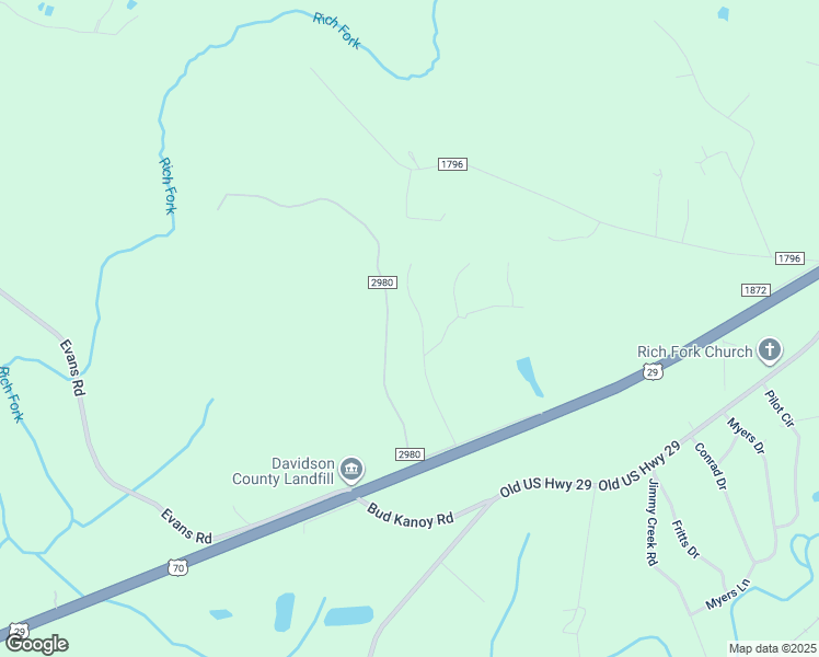 map of restaurants, bars, coffee shops, grocery stores, and more near 371 Pebble Drive in Thomasville
